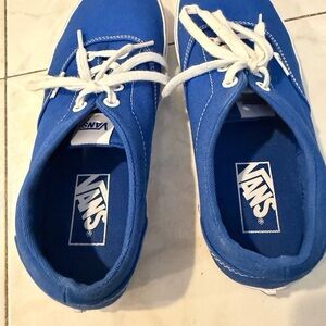 Vans Classic Blue Sneakers with White Laces